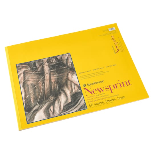 6 Pack: Strathmore&#xAE; 300 Series Newsprint Paper Pad, 18&#x22; x 24&#x22;